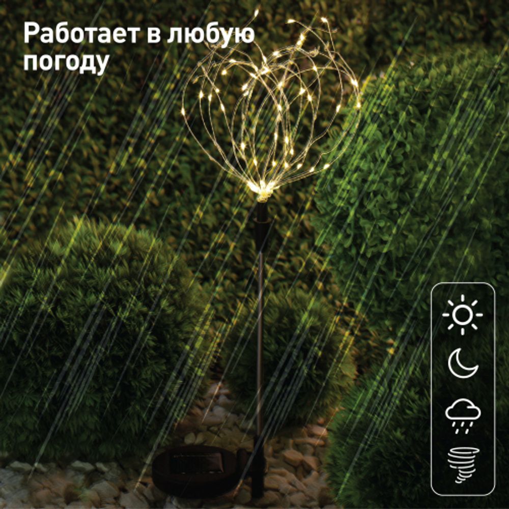 Светильник уличный ЭРА ERAUF024-01 на солнечной батарее Фейерверк