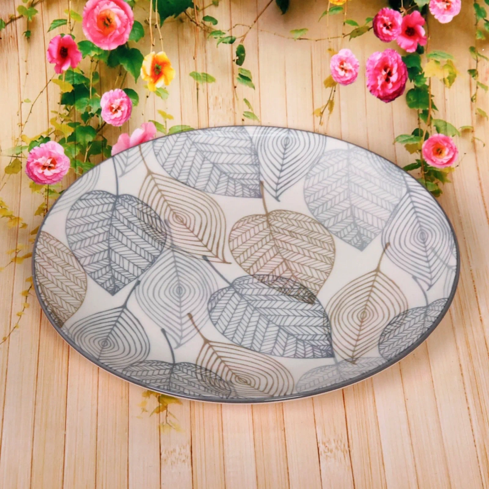 Тарелка керамическая «Эдельвейс» 25*2,3см, кофейно-синяя