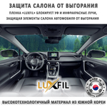 Пленка тонировочная металлизированная HP BLACK 03 SR PS LUXFIL, на отрез (ширина рулона 1,524 м.)
