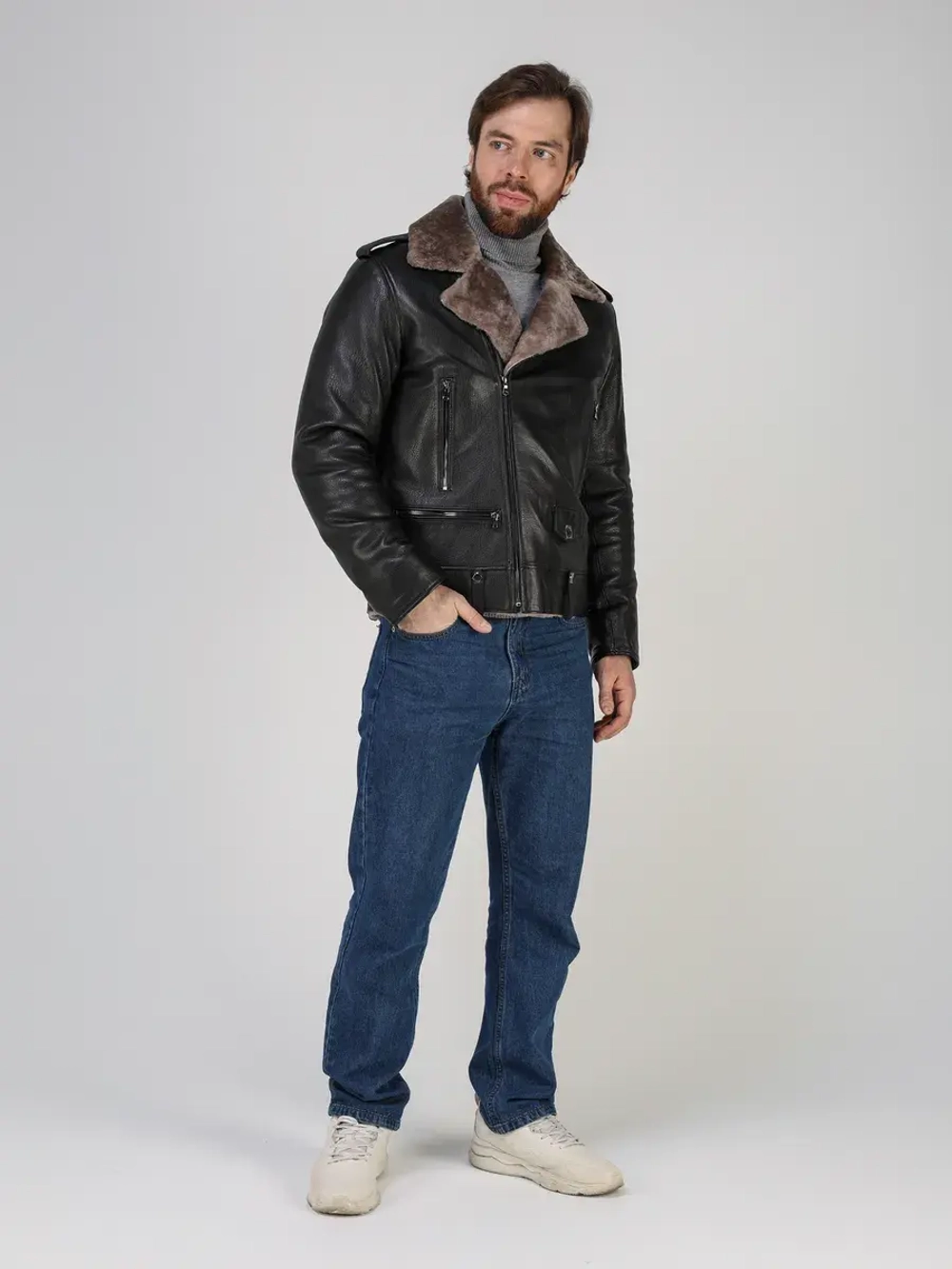 Дубленка зимняя натуральная косуха