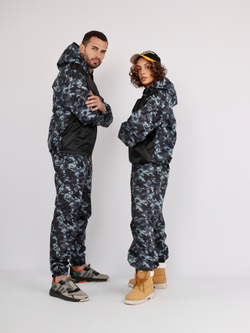 Костюм для активного отдыха Prival Ветровлагозащитный, мужской, чёрный + кмф Город