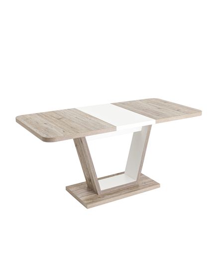 Стол Vector 120-160*80 дуб анкона/белый