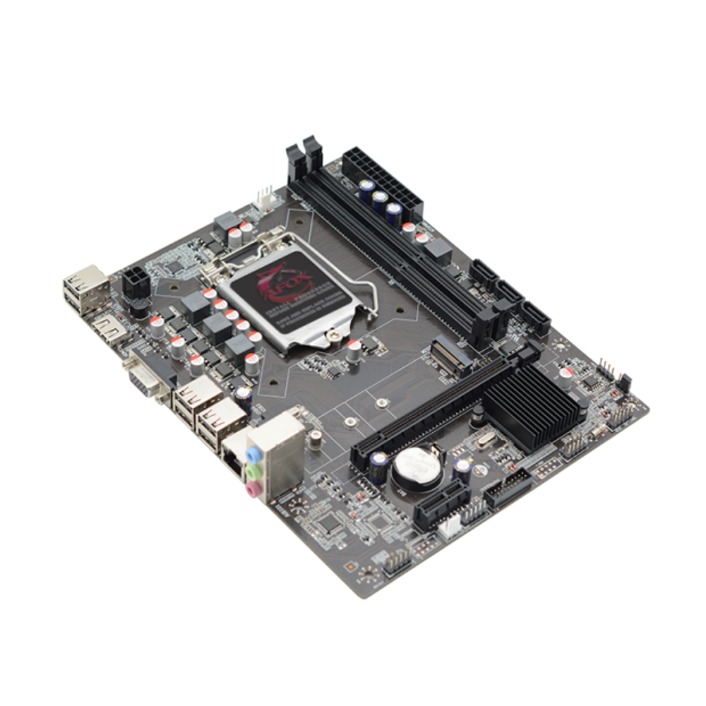 Материнская плата AFOX IH61-MA5-V5, Socket1155, mATX, Retail, 2xDDR3, PCIe2.0, 1xM.2, 100LAN, 8xUSB2, 2xUSB3, CPU TDP 95Вт, VGA, HDMI