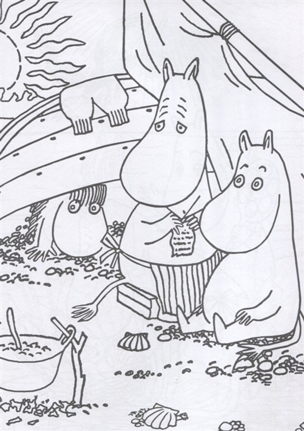 Муми-Тролли. Раскраска-антистресс для творчества и вдохновения