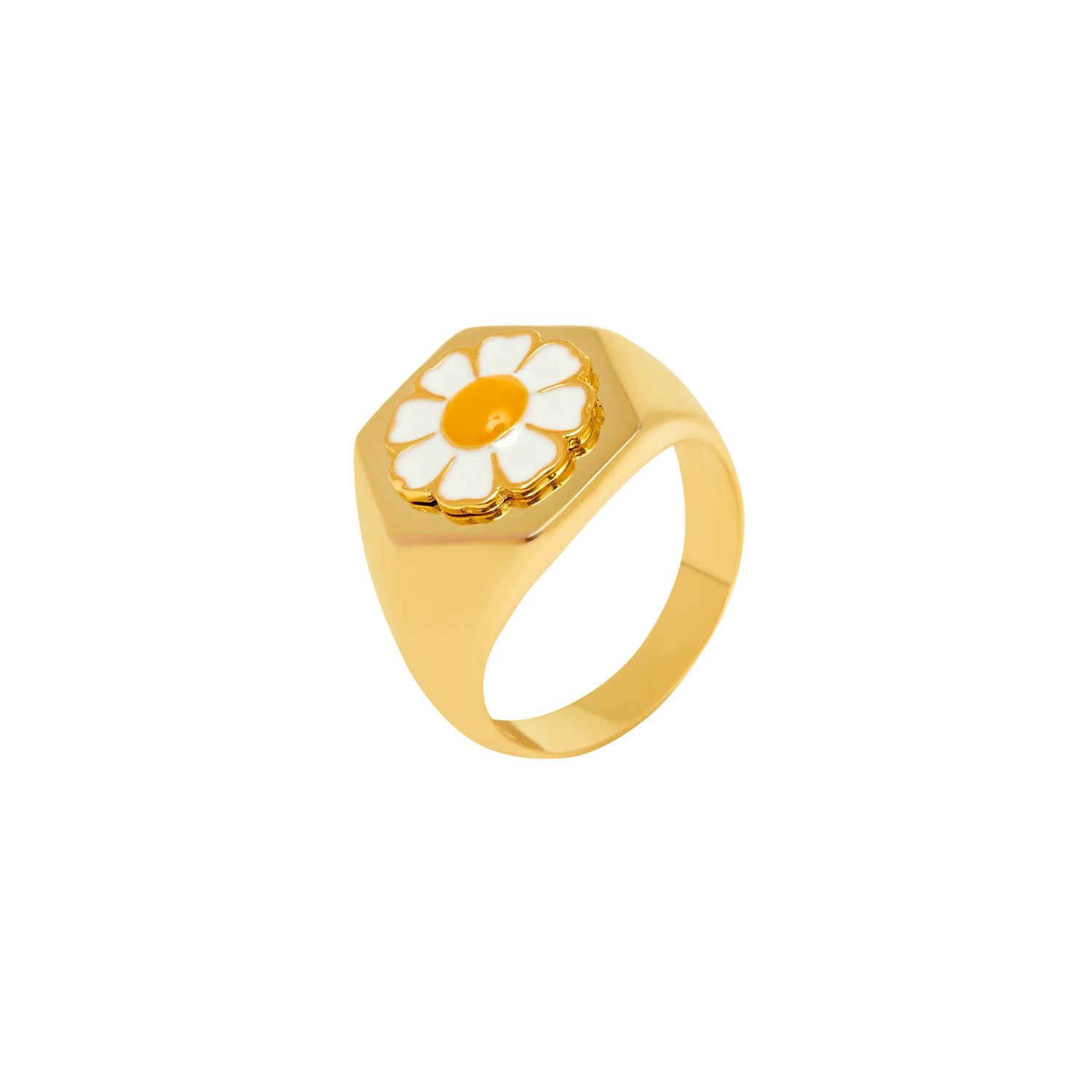 Кольцо Gold Daisy Ring