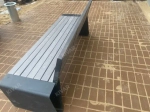 Скамейка Эмираты со спинкой