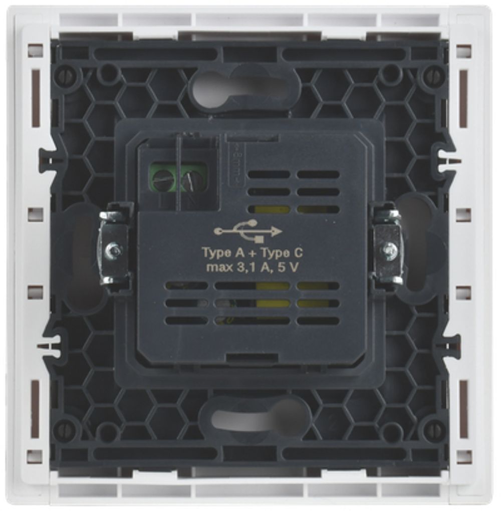 FORTE&PIANO Розетка USB A+C 3,1А FP250 белый IEK