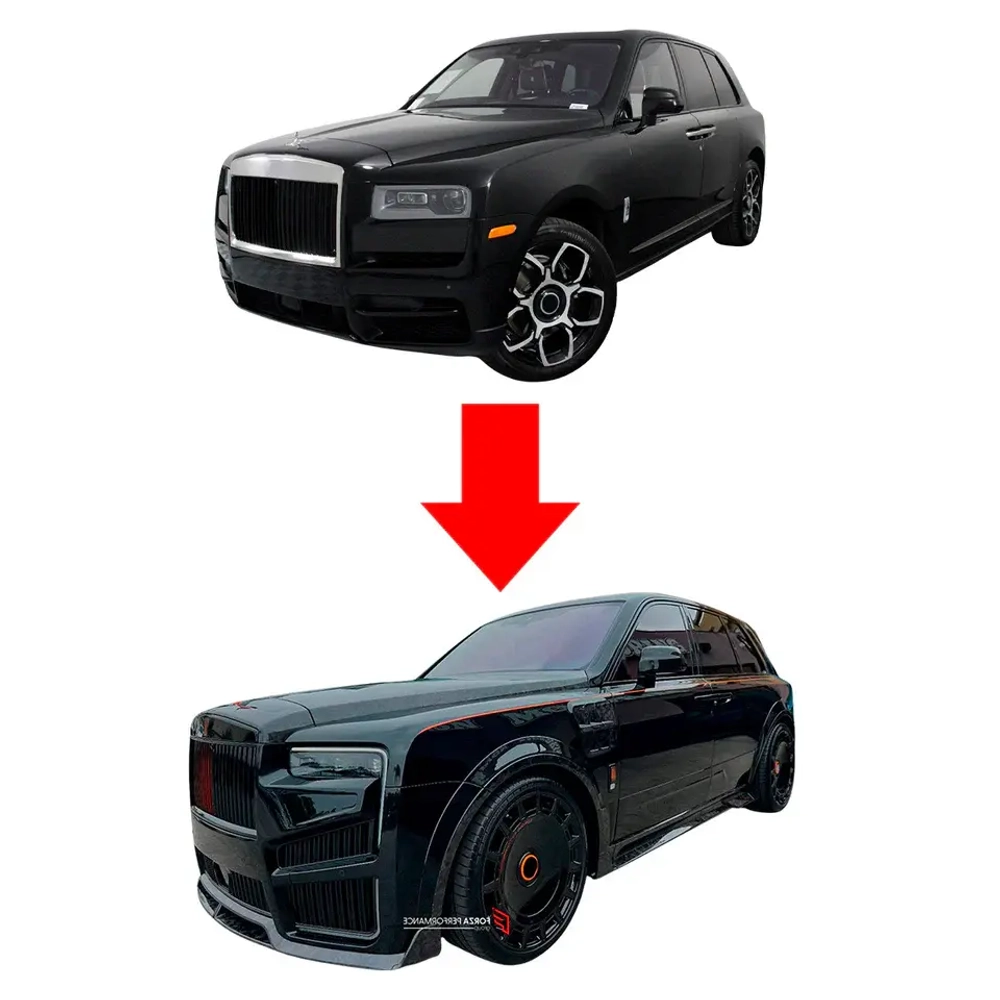 Обвес переделка для ROLLS-ROYCE CULLINAN СЕРИИ 1 2018 - 2025 в ROLLS-ROYCE CULLINAN СЕРИИ 2 РЕСТАЙЛИНГ Ролс Ройс Куллинан