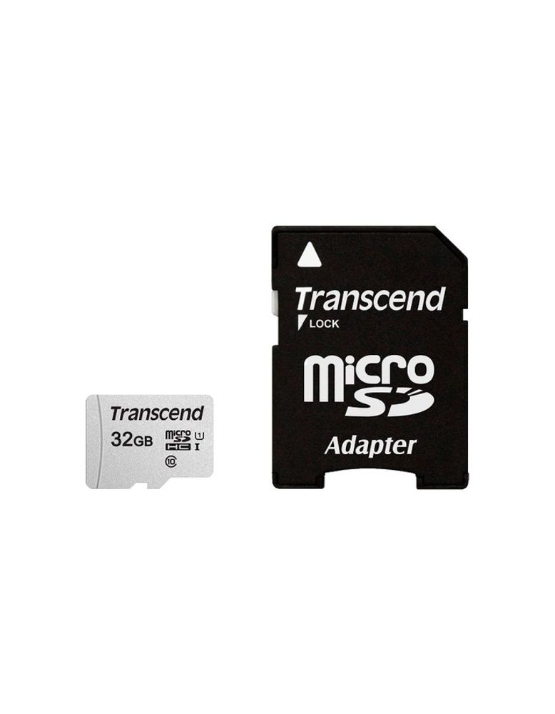 Micro SecureDigital 32Gb Transcend TS32GUSD300S-A (MicroSDHC Class 10 UHS-I, SD adapter)