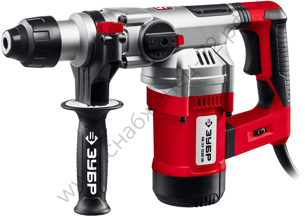 ЗУБР 32 мм, 1500 Вт, перфоратор SDS Plus, АВТ (ПВ-32-1500 ЭВ)