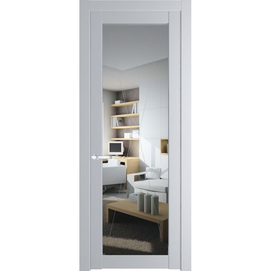 Межкомнатная дверь эмаль Profil Doors 1.1.2PM лайт грей остеклённая