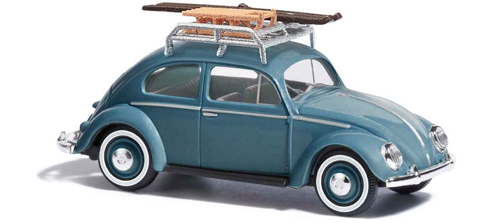 Автомобиль VW Beetle с багажником на крыше, 1952 г. (H0, 1:87)
