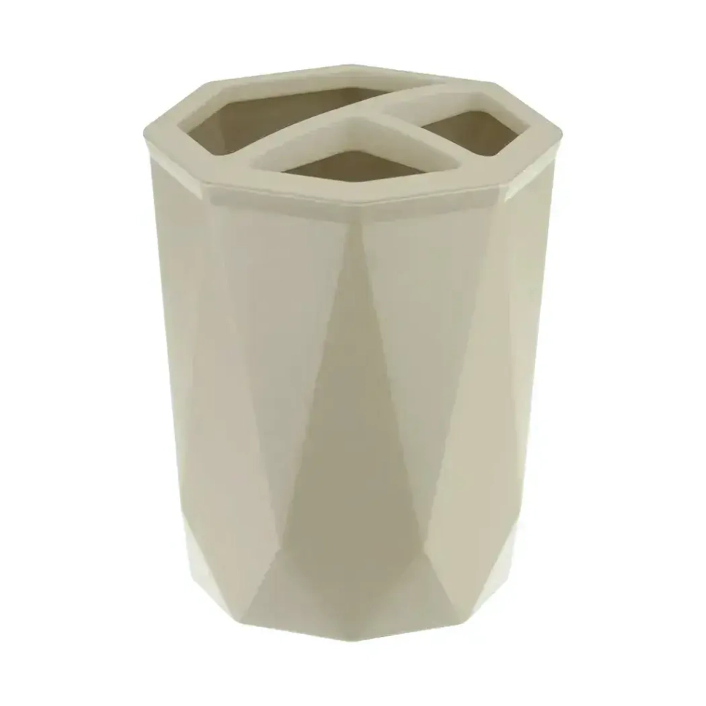 Подставка для зубных щеток Призма латте