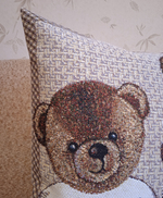 Декоративный гобеленовый чехол Мишки 47х47