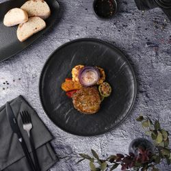 Тарелка с бортом d 27 см h3 см Black Raw Stellar P.L. Proff Cuisine [3]