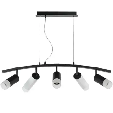 Подвесной светильник 5*GU10 LR7353738621 чёрный/белый Rullo Lightstar