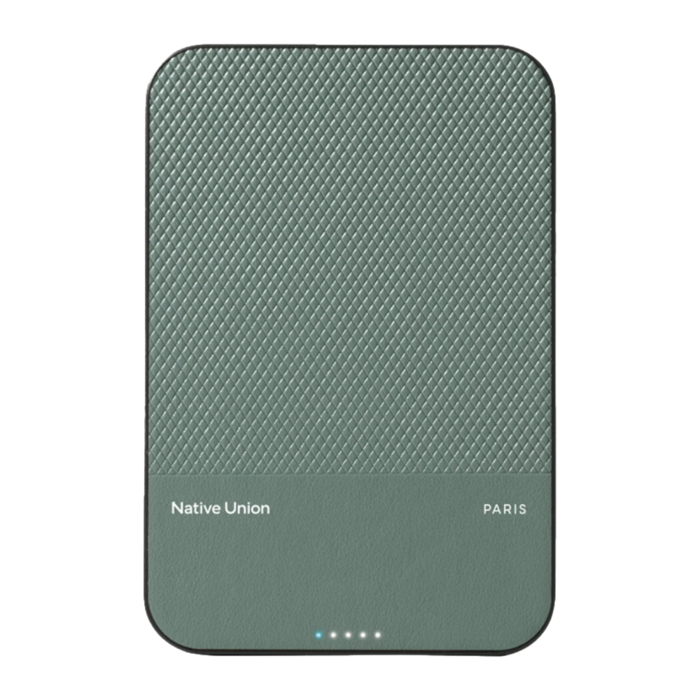 Внешний аккумулятор MagSafe Native Union (Re)Classic Power Bank (Qi2) (5000 мА·ч) Беспроводная зарядка: Qi 15 Вт. Проводная зарядка: USB-C. Сертификация Qi2. Есть LED-индикация и поддержка PD. Энергоёмкость — 19,25 Вт·ч. Максимальная выходная мощность — 2