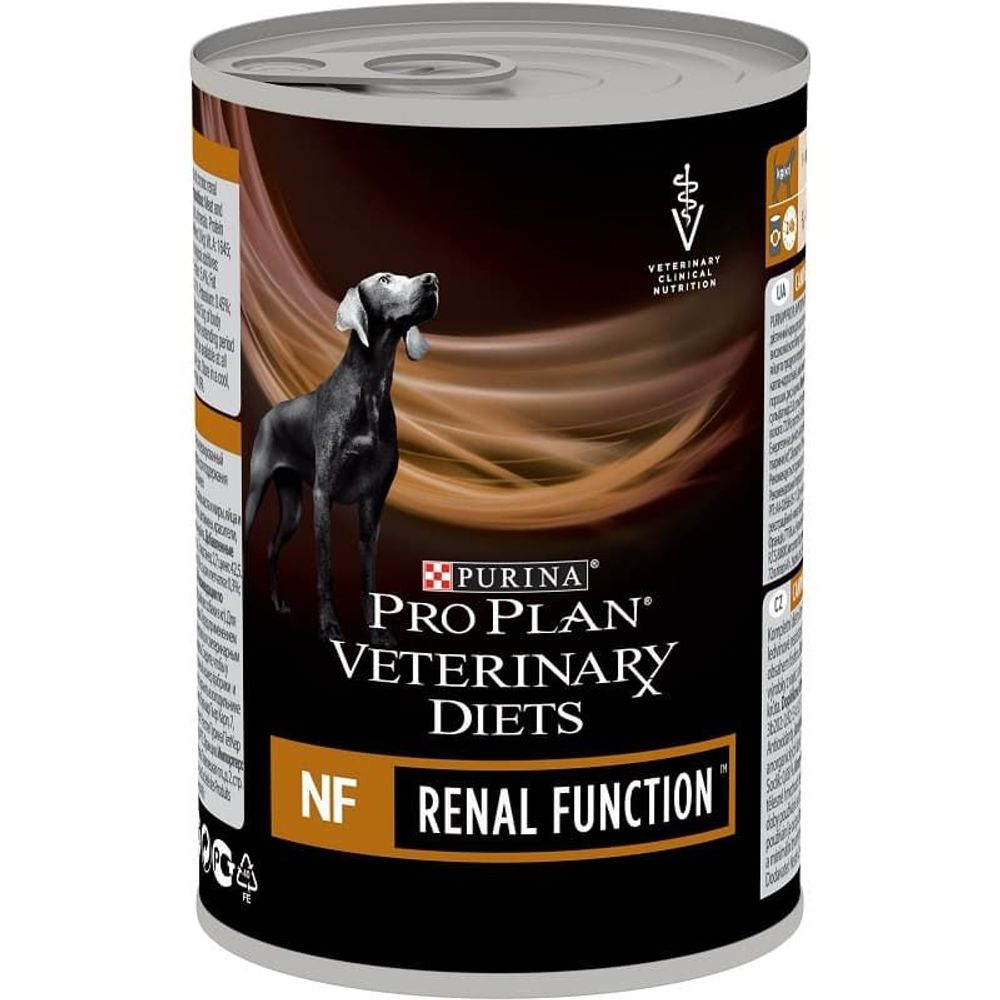 Влажный корм Pro Plan Veterinary Diets NF Renal Function для собак при патологии почек, банка 400 г