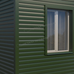 Сайдинг металлический Корабельная доска VIKING MP 0,45мм RALL 6007-Бутылочно-зеленый