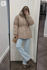 Парка женская демисезонная "Апрель" бежевый