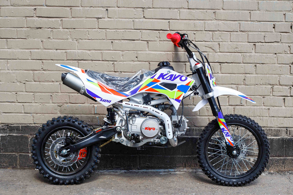 Питбайк KAYO MINI YX125EM 14/12 (механ. сцепл., эл. стартер)