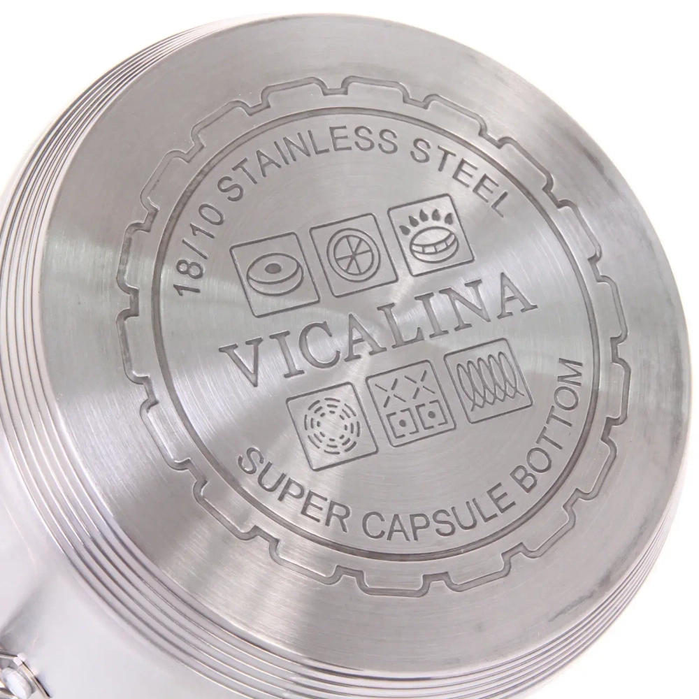 Кастрюля из нержавеющей стали VICALINA 4,8л, индукция, VL-1074-22