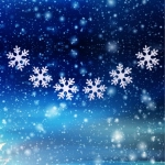 Украшение новогоднее «Искристые снежинки» (набор 6 шт) , 20 см