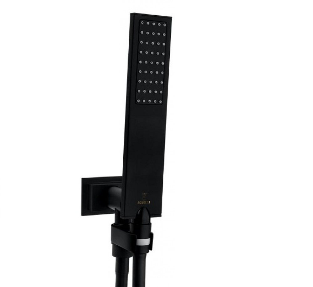 Bossini Flat One душевая лейка 221x45x9 мм, цвет черный матовый