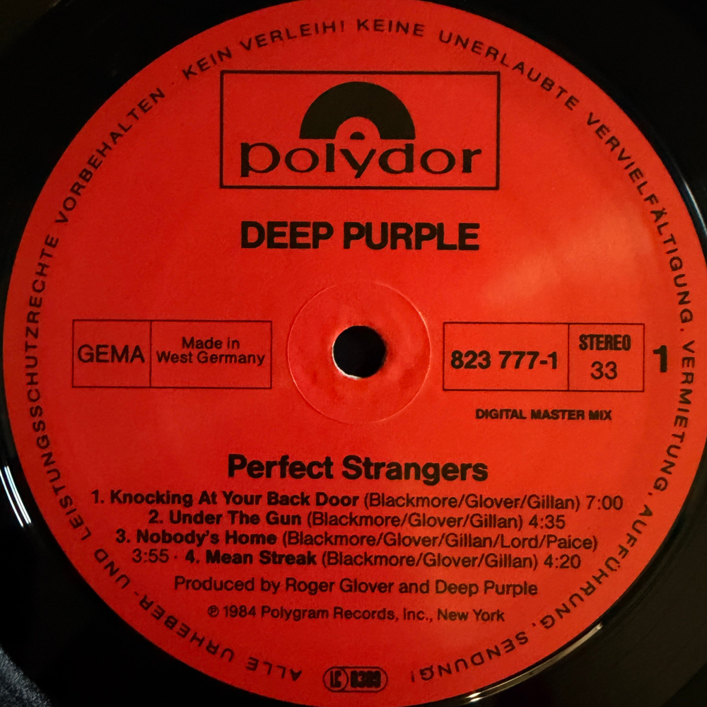 Виниловая пластинка Deep Purple ‎– Perfect Strangers LP