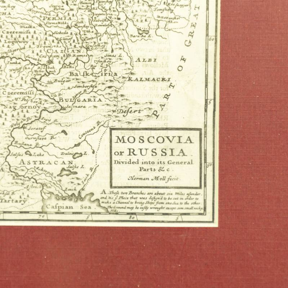 Карта «Московия или Россия (Московия или Белая Россия»)