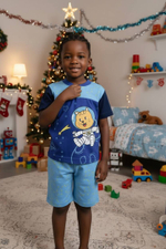 Пижама детская бриджи и футболка из хлопка