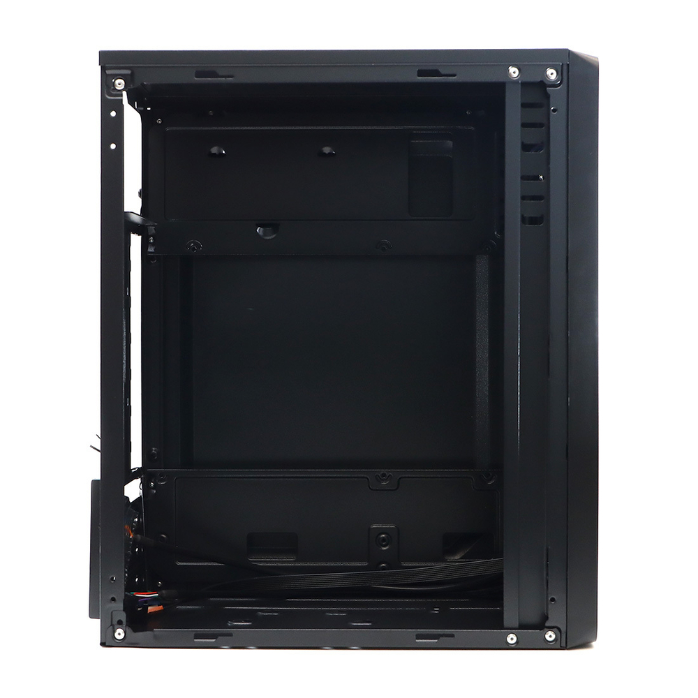 Корпус BaseTech M3401, Без БП, mATX, чёрный, 2xUSB2 (BT-M3401-B)