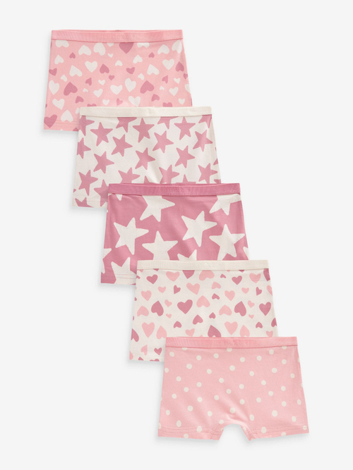 Трусы-шорты для девочки Next 412-300, 5 шт., Розовый