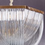 Люстра Murano L12 brass/clear