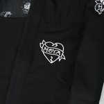 Кимоно MOYA BRAND Love Hate чёрное