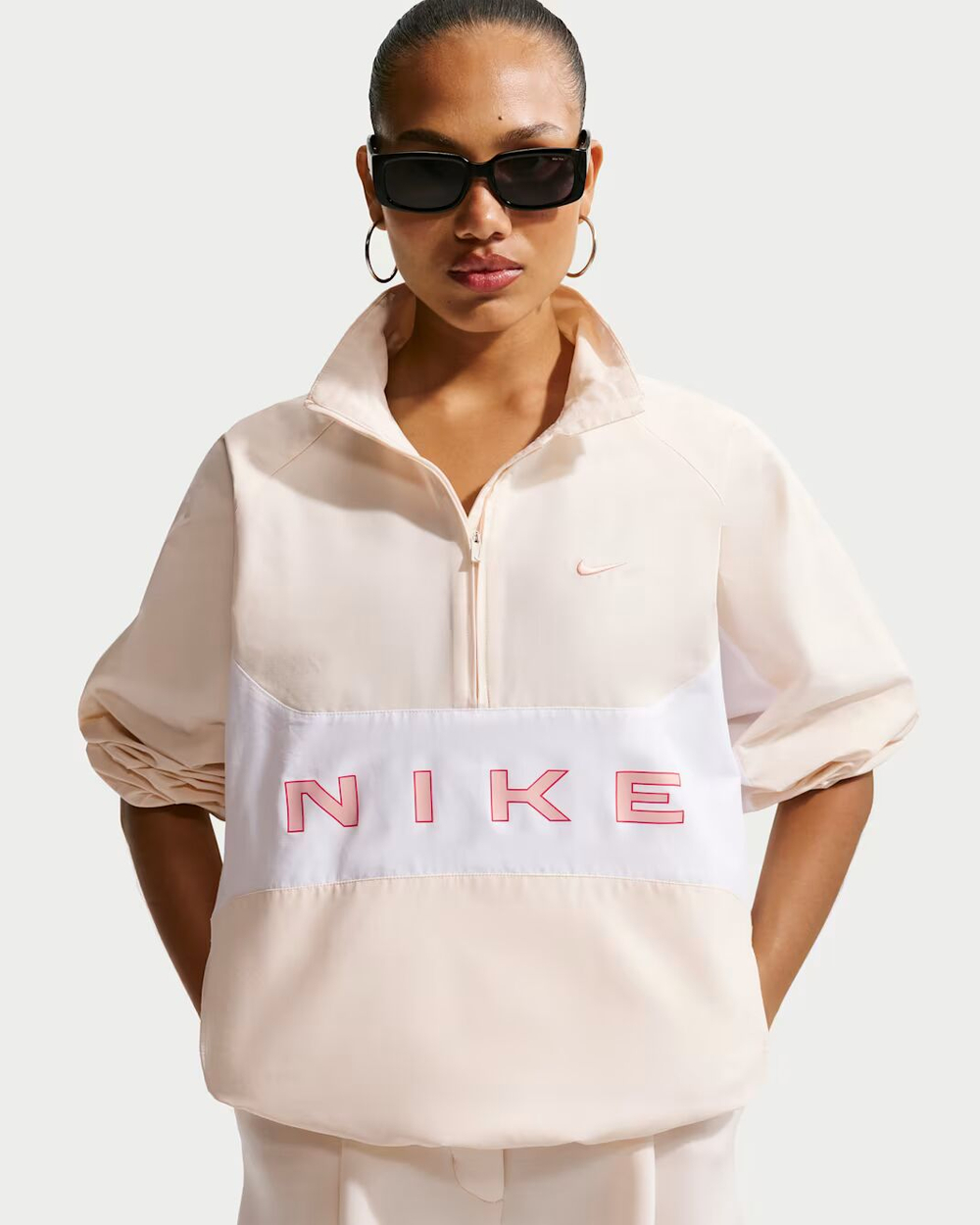 Nike Sportswear Женская куртка свободного кроя с четвертью молнии - NIKE