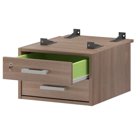 Тумба подвесная для столов на м/каркасе гл.730 мм АМТ2-02М.73  432x546x296 Арго-М