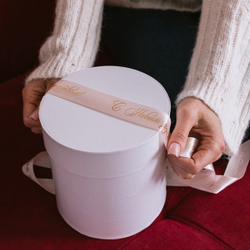 Атласная лента новогодняя 25 мм