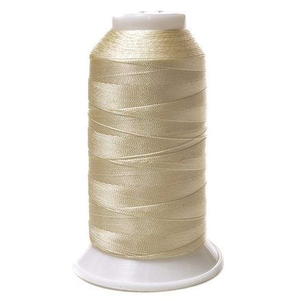 Нитки швейные капрон Russia 65к(40) 1000м, молочный [103]