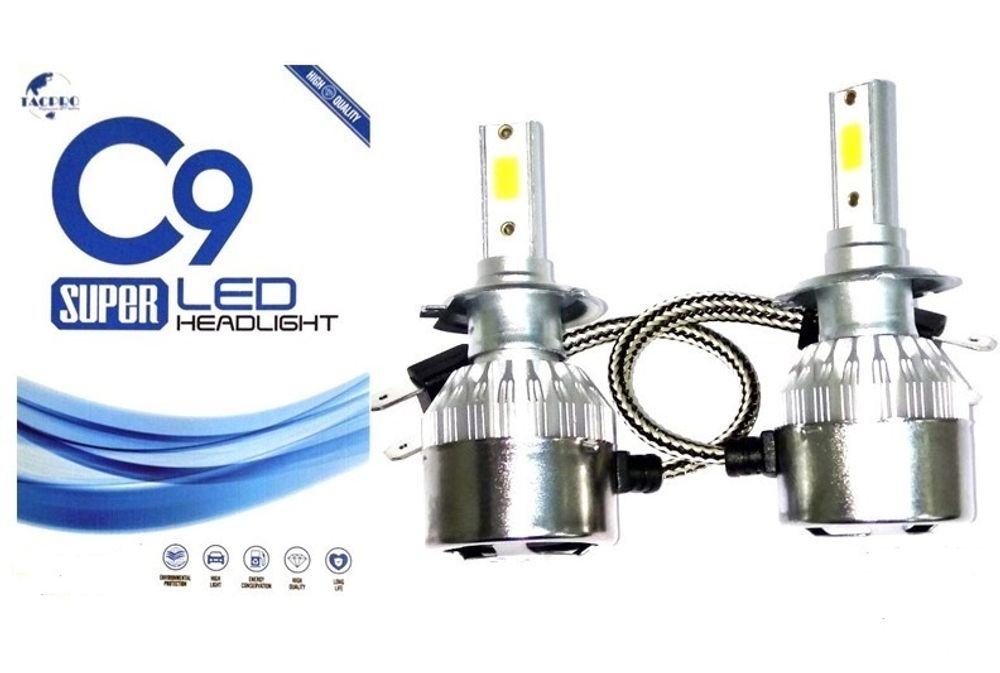 Лампа H27 12V /880/ CREE 36W/3800LM 6000K 2 шт (со встр. вентилятором) (Torino Auto)