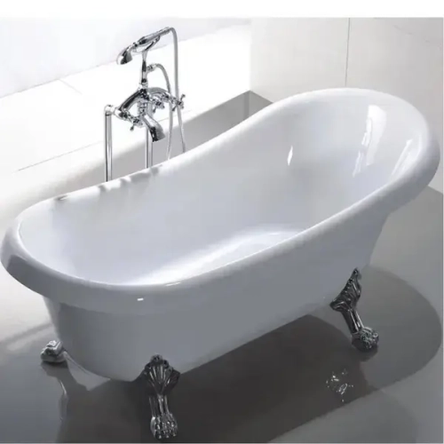 Ванна CLASSIC 150 акриловая отдельностоящая Ceruttispa (1570x770x740) на львиных алюминиевых хромированных лапах
