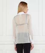 Шелковая рубашка Elisabetta Franchi - белый(CA10752E2)