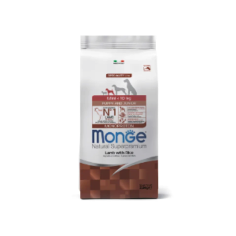 Сухой корм Monge Dog Speciality Line Monoprotein Mini для щенков и беременных собак мелких пород, из ягненка с рисом 2,5 кг