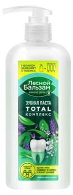Зубная паста ЛЕСНОЙ БАЛЬЗАМ TOTAL Комплекс Морская соль и лесные травы д/всей семьи 290 мл