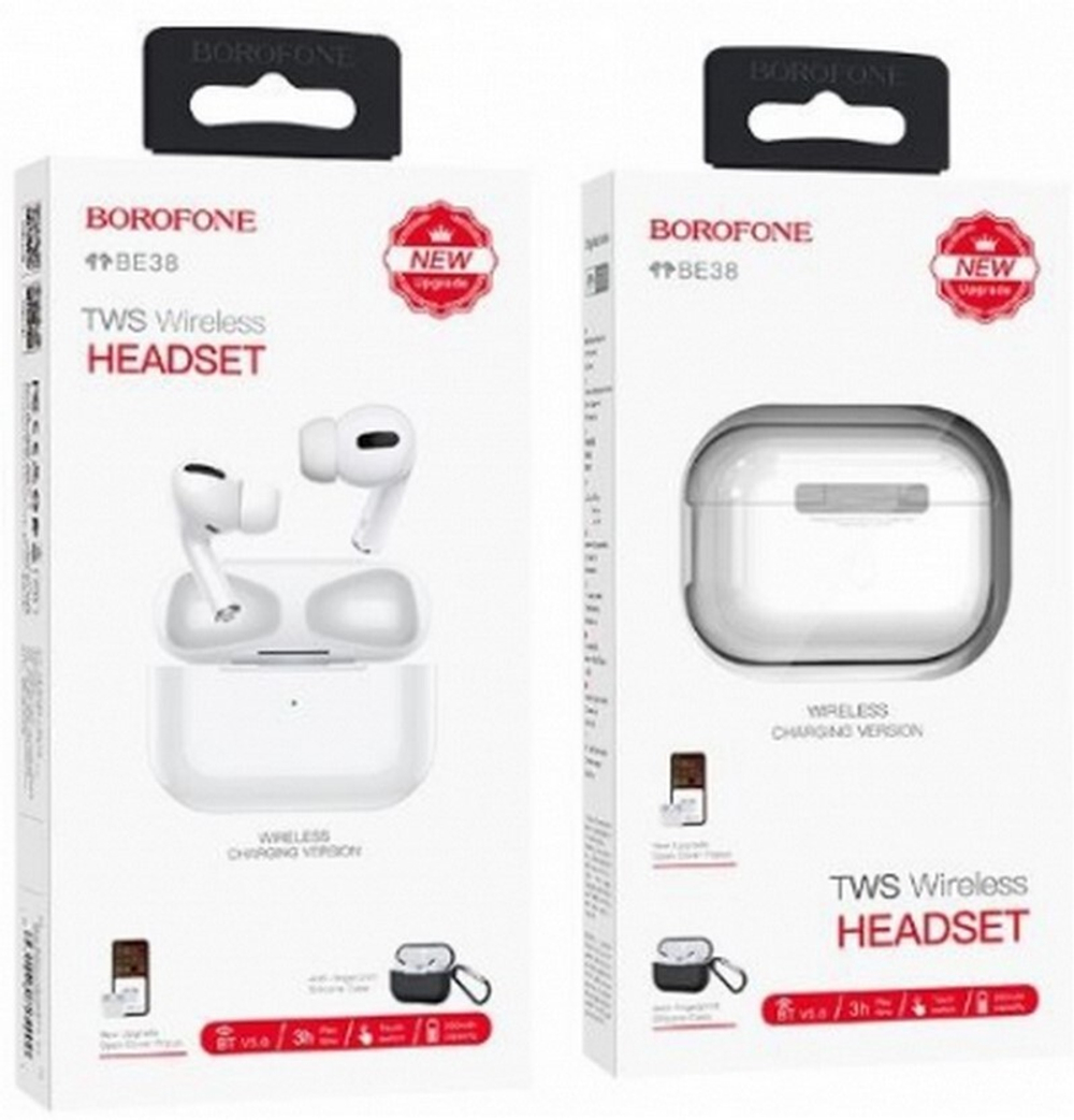 Беспроводные наушники TWS BOROFONE BE38 AirPods Pro (белый)