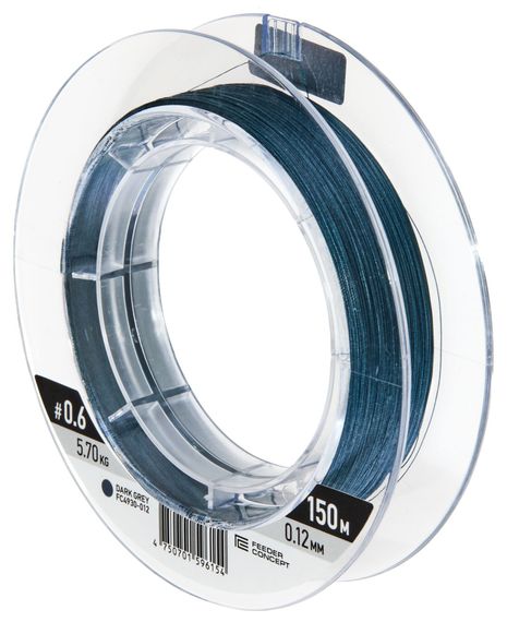 Шнур плетёный Feeder Concept Tur II х8 BRAID Dark Grey 150/012