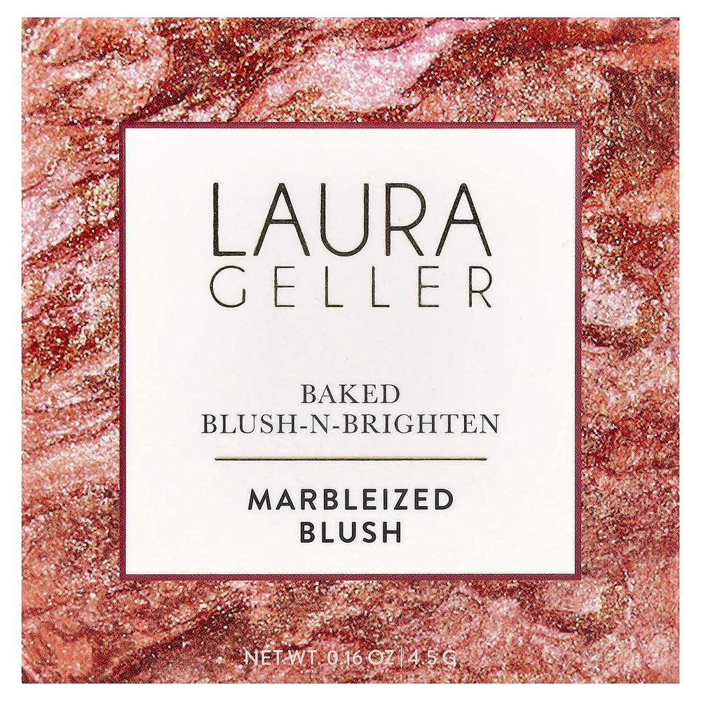 Laura Geller, Baked Blush-N-Brighten, румяна с эффектом «мраморный», 0018029B Sunswept, 4,5 г (0,16 унции)