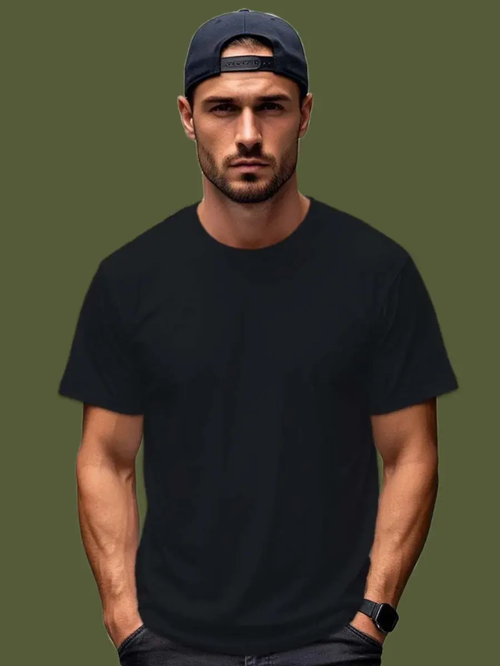 Футболка Взрослая.Премиум однотонная.Набор 2 шт