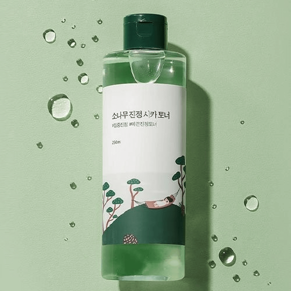 Тоник с экстрактами сосны и центеллы для проблемной кожи Round Lab Pine Calming Cica Toner