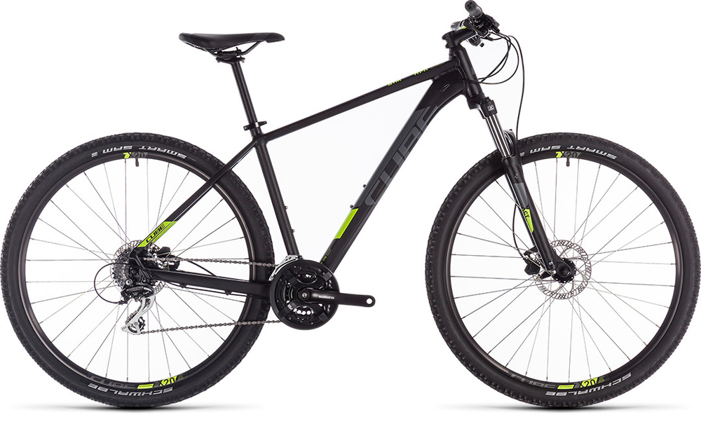 Велосипед CUBE 2019 AIM PRO 27.5  black´n´flashyellow  16"